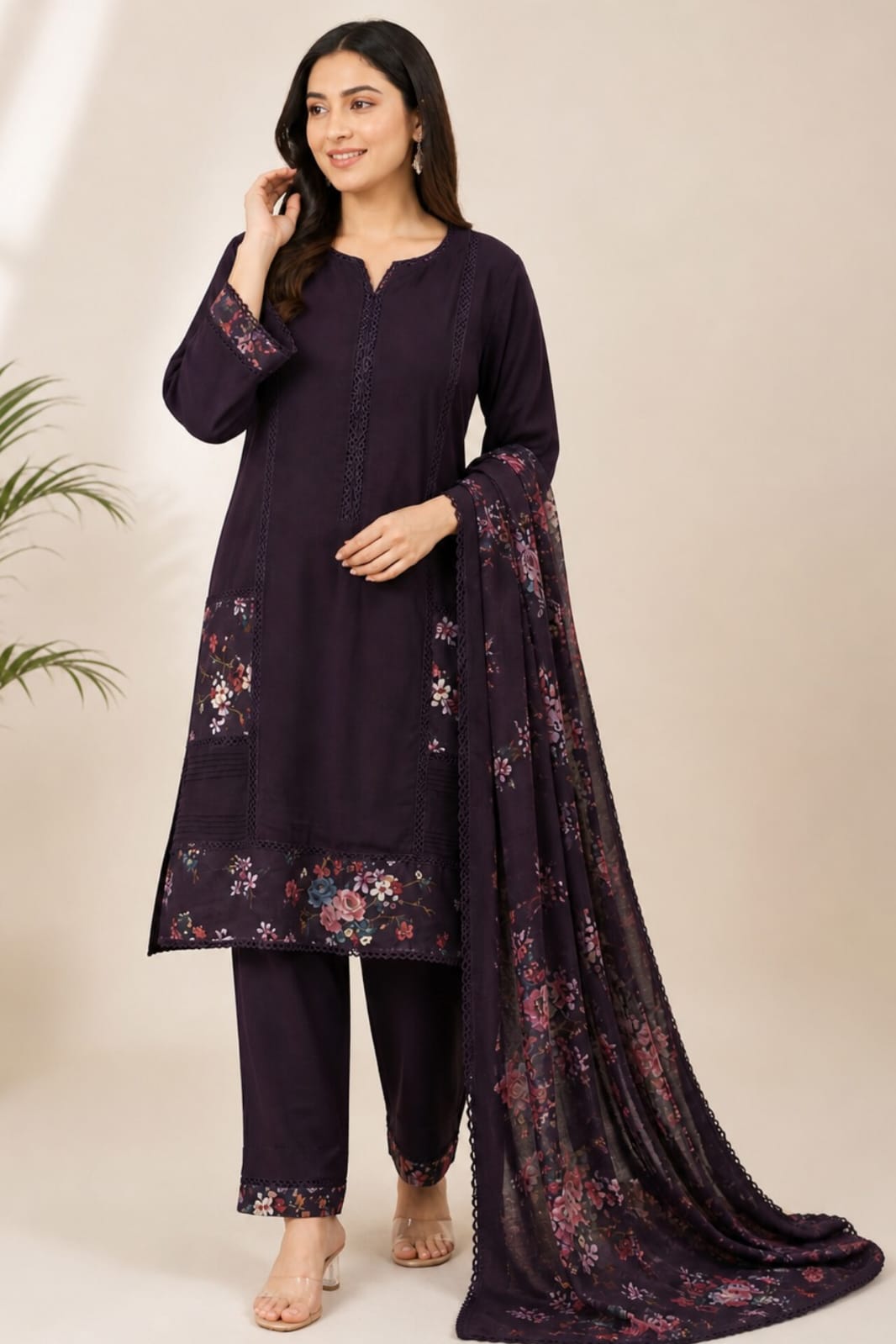 Kurta Set for Women with Trousers & Dupatta