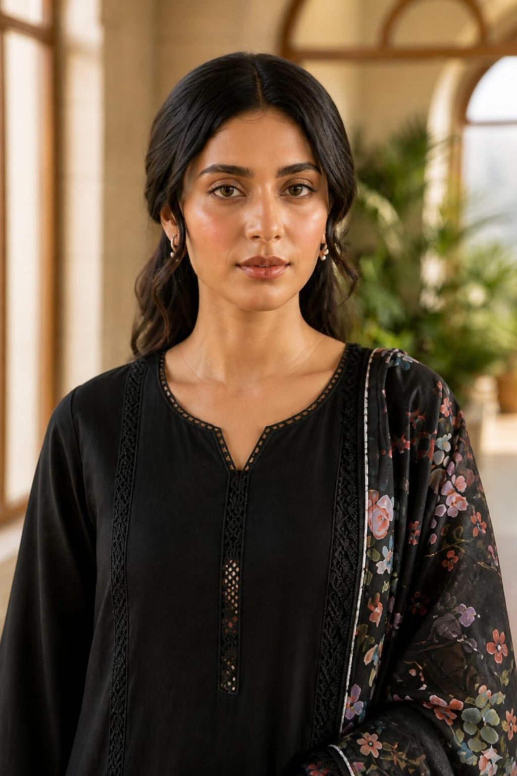 Women’s Designer Kurta with Matching Trousers and Dupatta