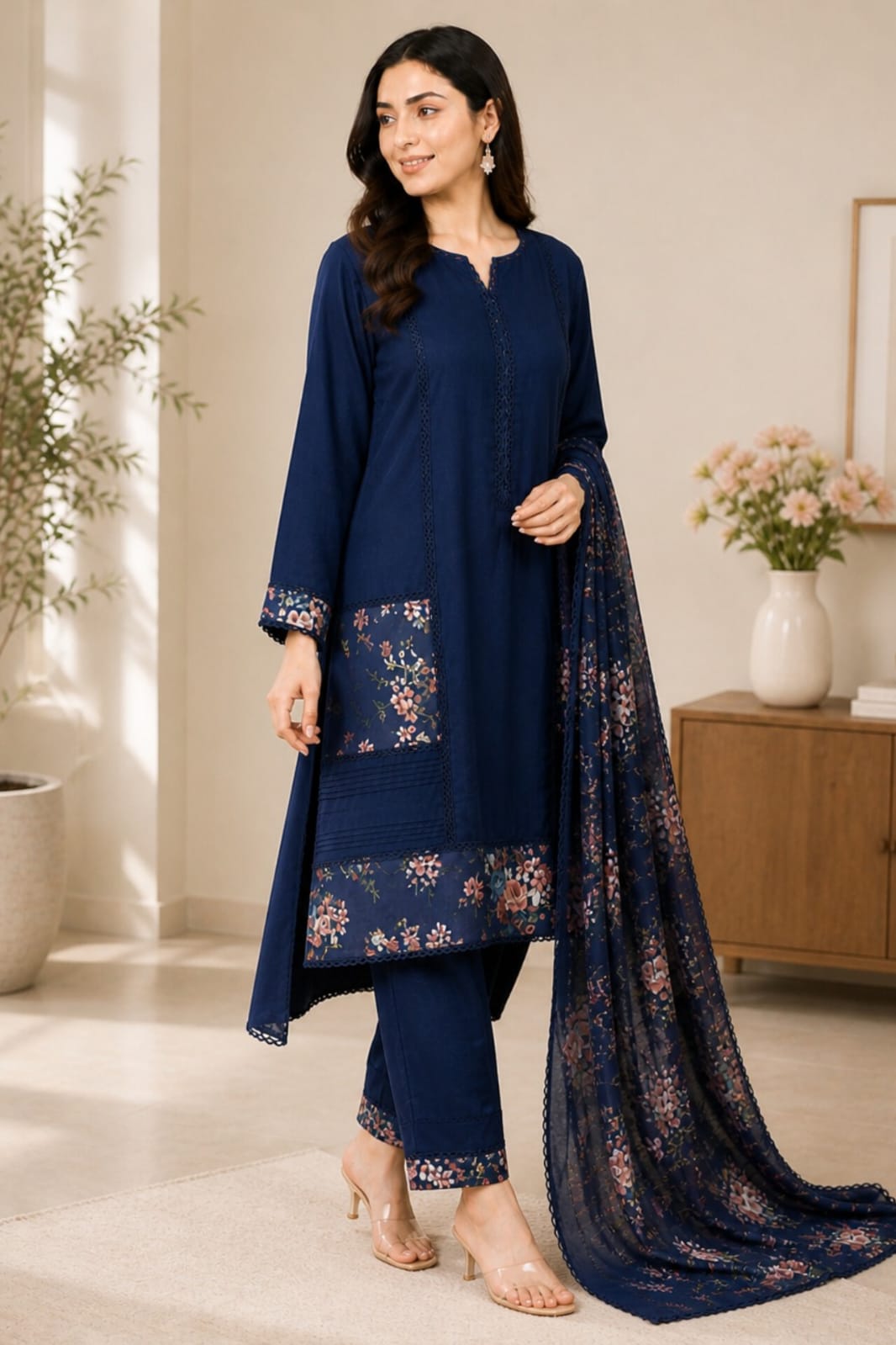 Kurta Set for Women with Trousers & Dupatta