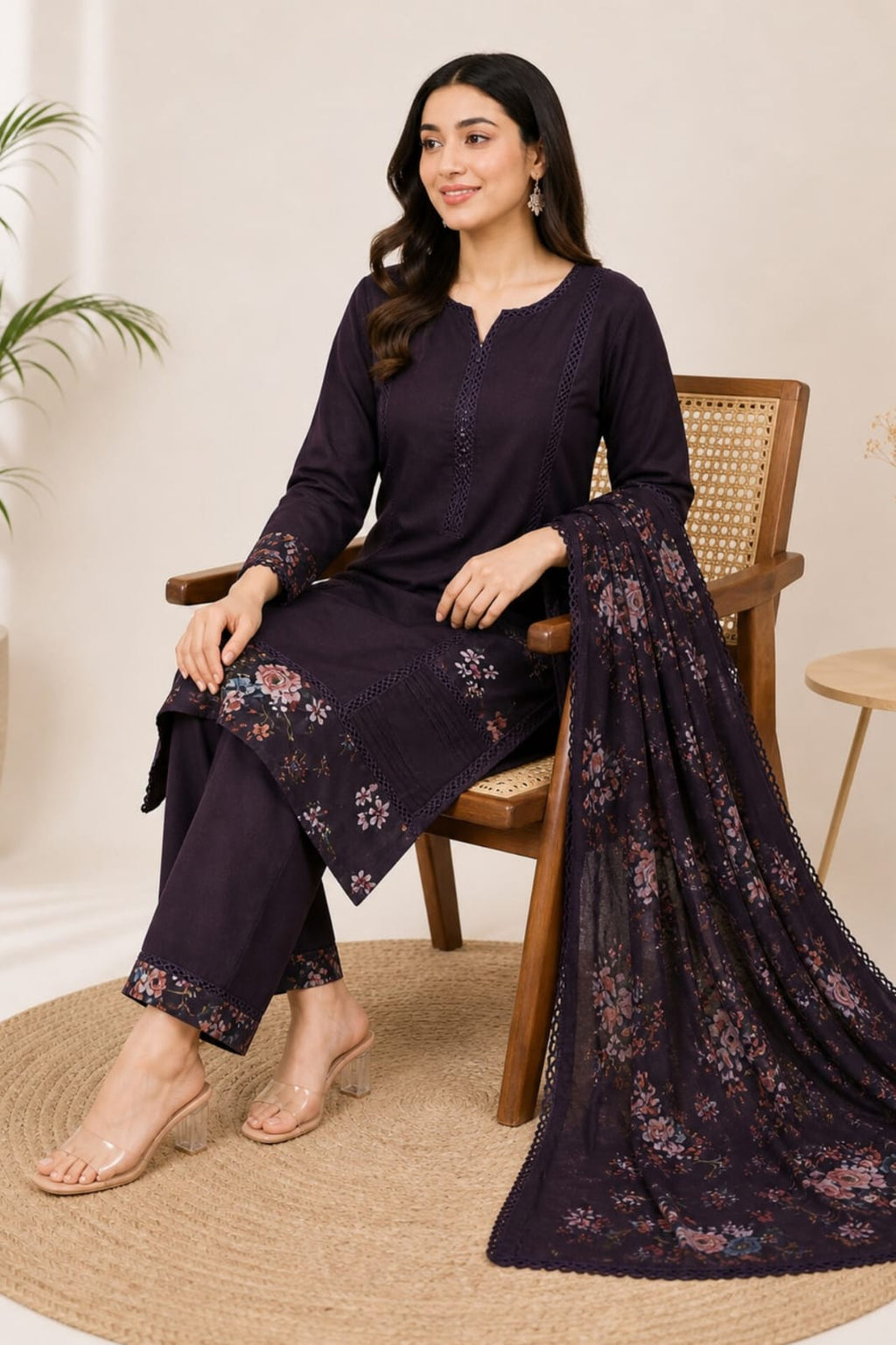 Kurta Set for Women with Trousers & Dupatta