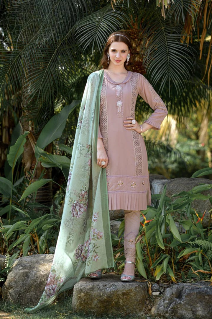 Designer Faux Georgette Readymade Pakistani Suit