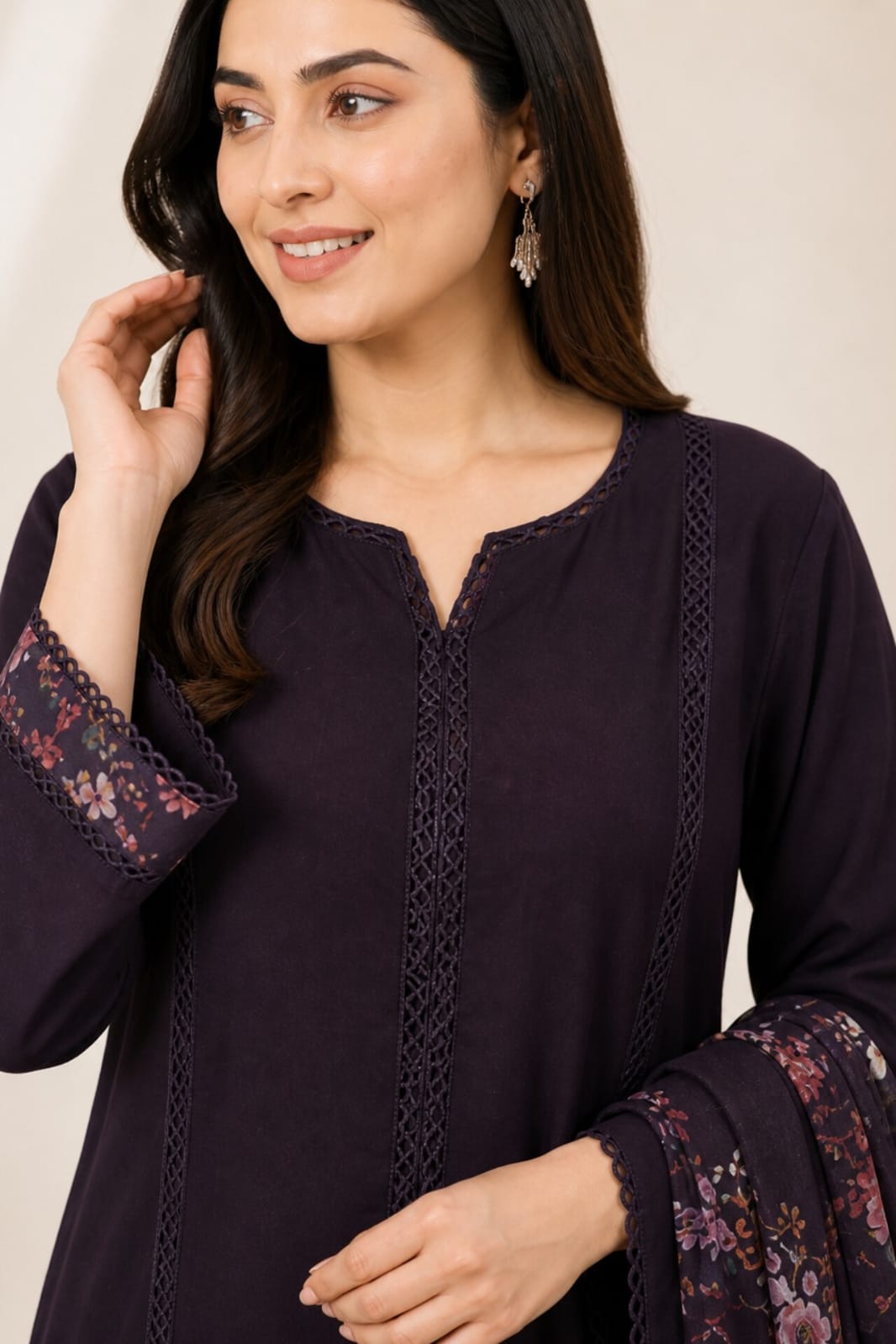 Kurta Set for Women with Trousers & Dupatta