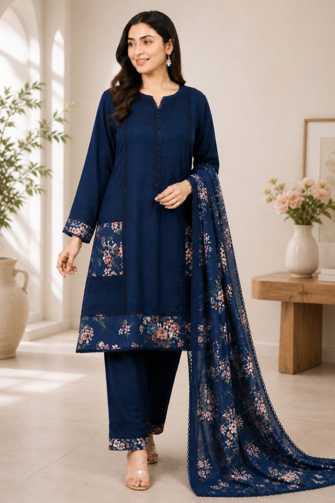 Kurta Set for Women with Trousers & Dupatta